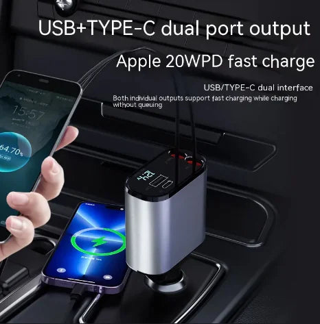 4-in-1 Car Fast Charger